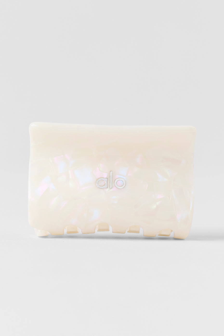 Alternative view of Effortless Claw Clip   White Pearl