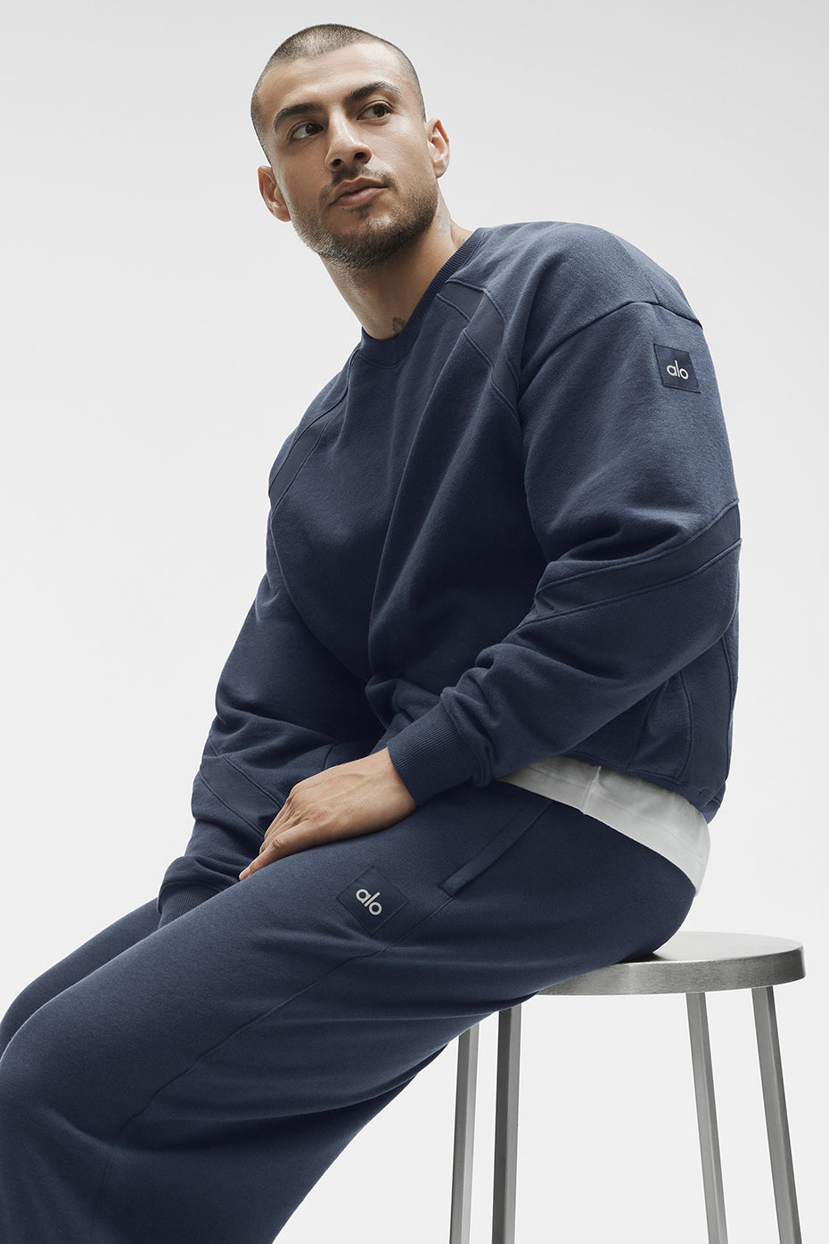 Field Crew Neck Sweatshirt   Navy