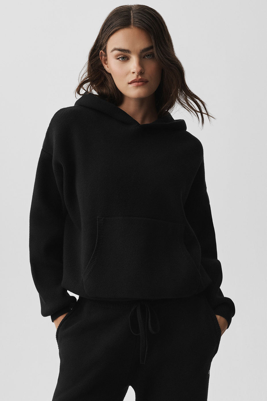 Scholar Hooded Sweater   Black
