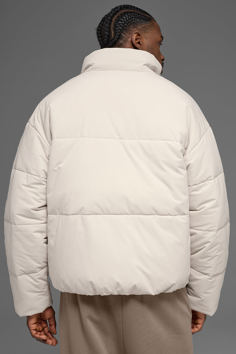 Alternative view of Stretch Woven Street Puffer   Bone