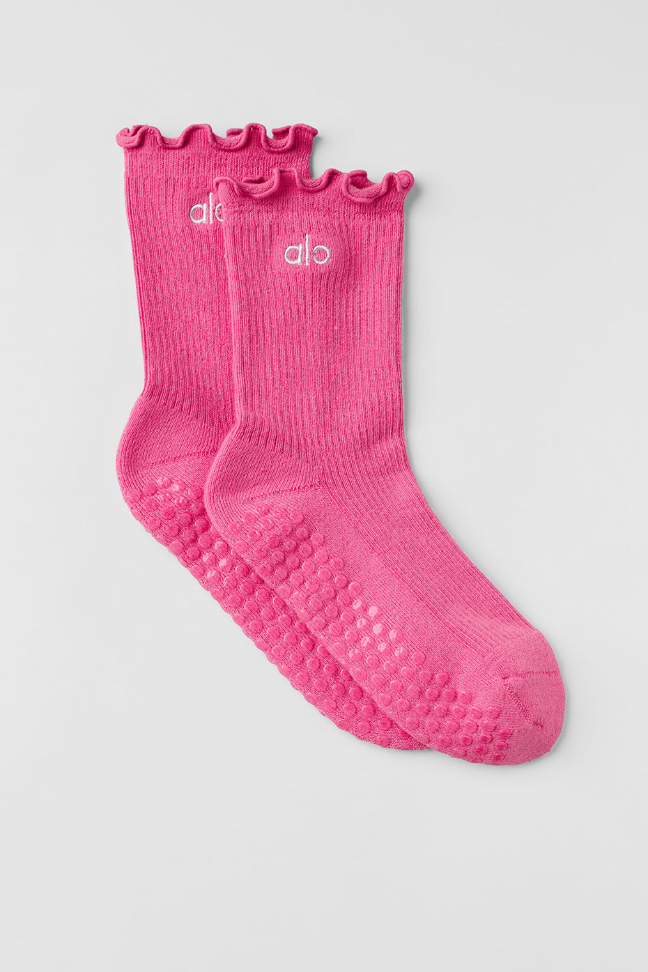 Lettuce Edge Grip Sock   Paradise Pink