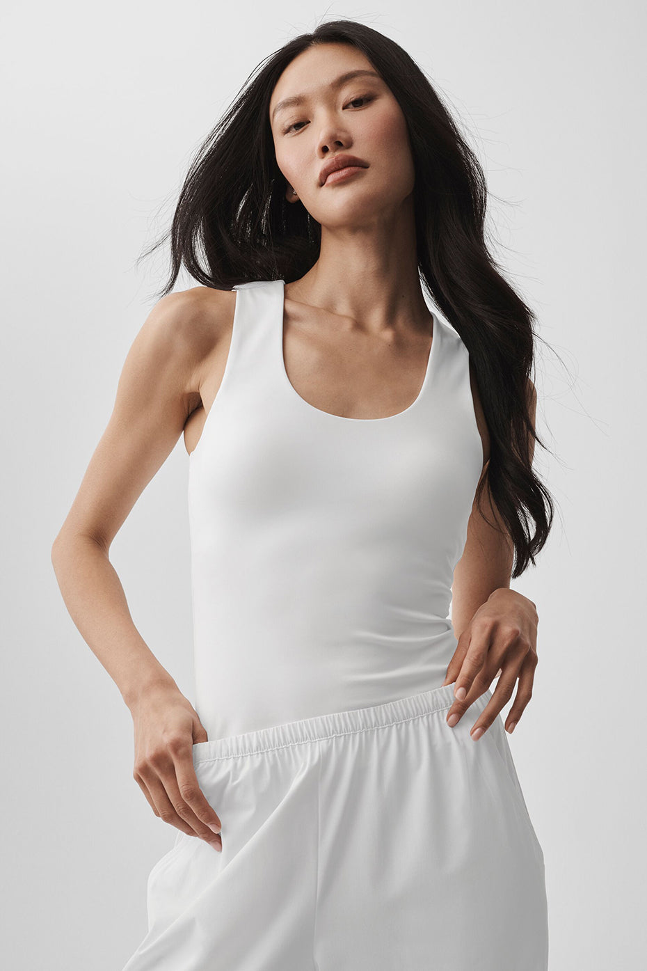 ALO Softsculpt No Nonsense Bra Tank   White
