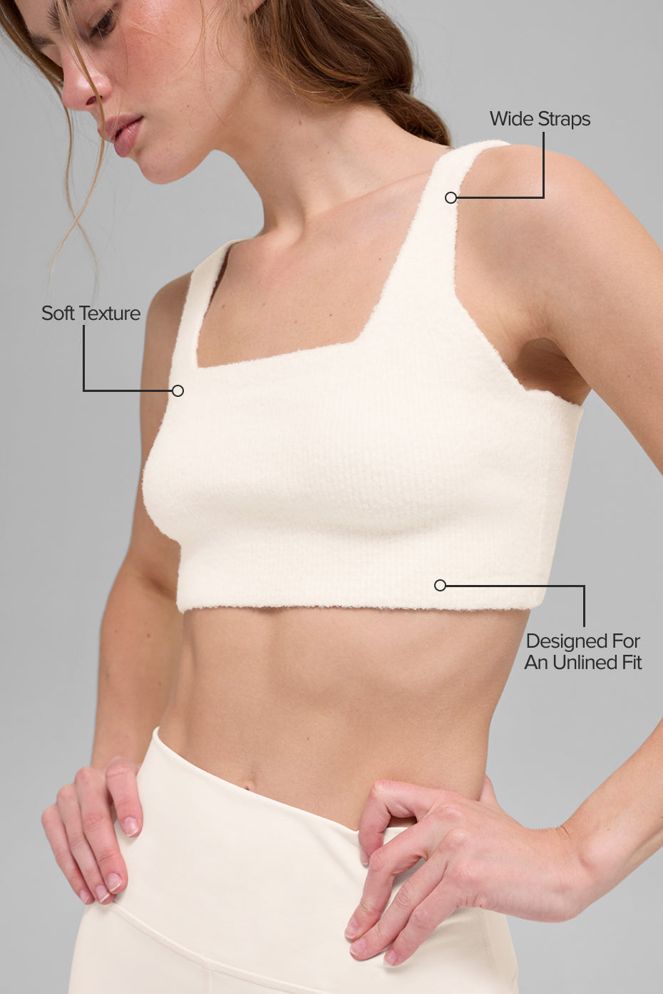 Alternative view of Snuggle Up Sweater Bra   Ivory