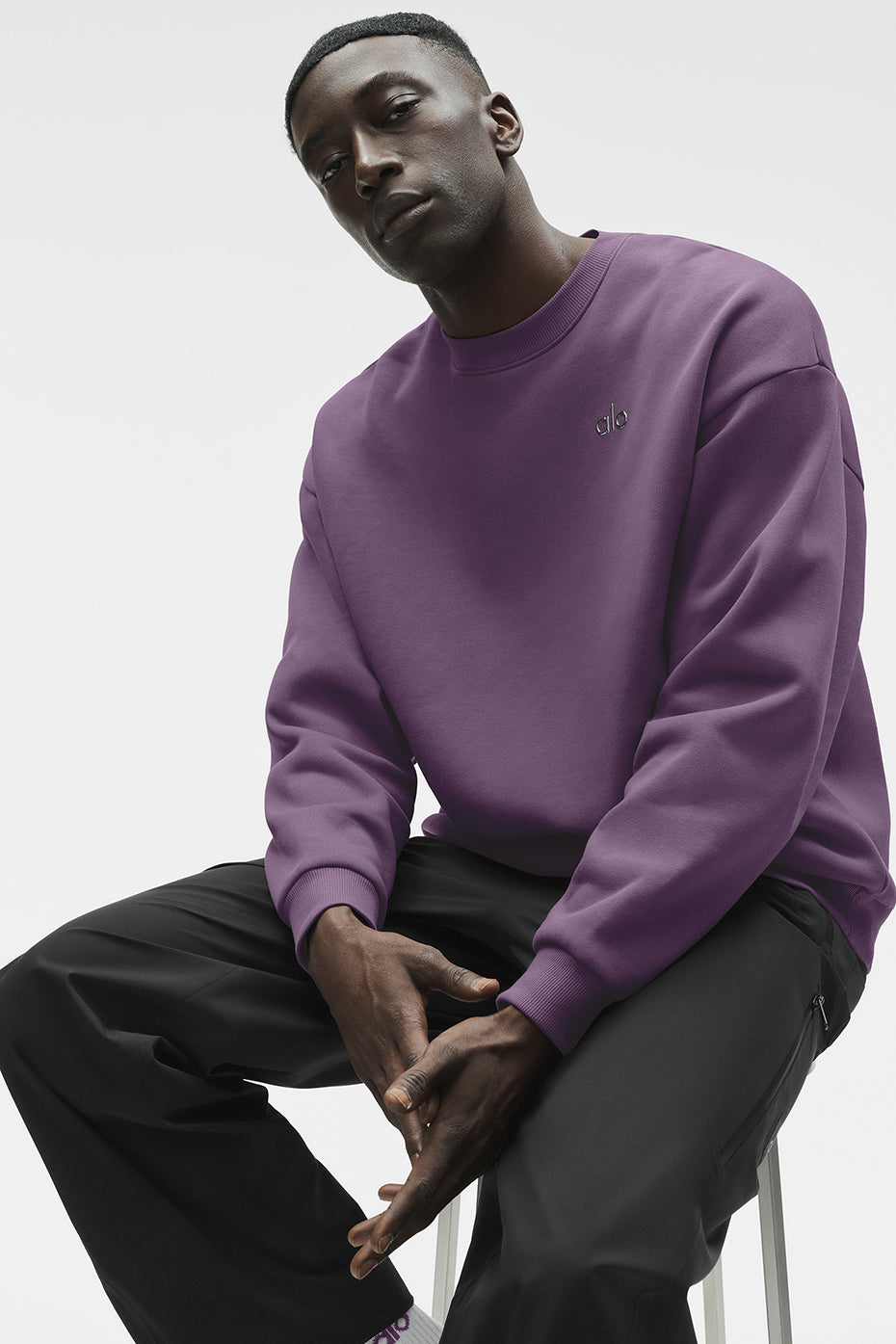 Accolade Crew Neck Pullover   Plum Kiss
