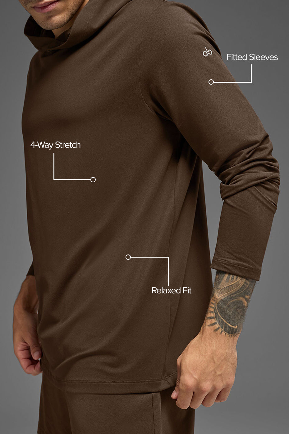 Alternative view of Conquer Reform Long Sleeve With Hood   Espresso