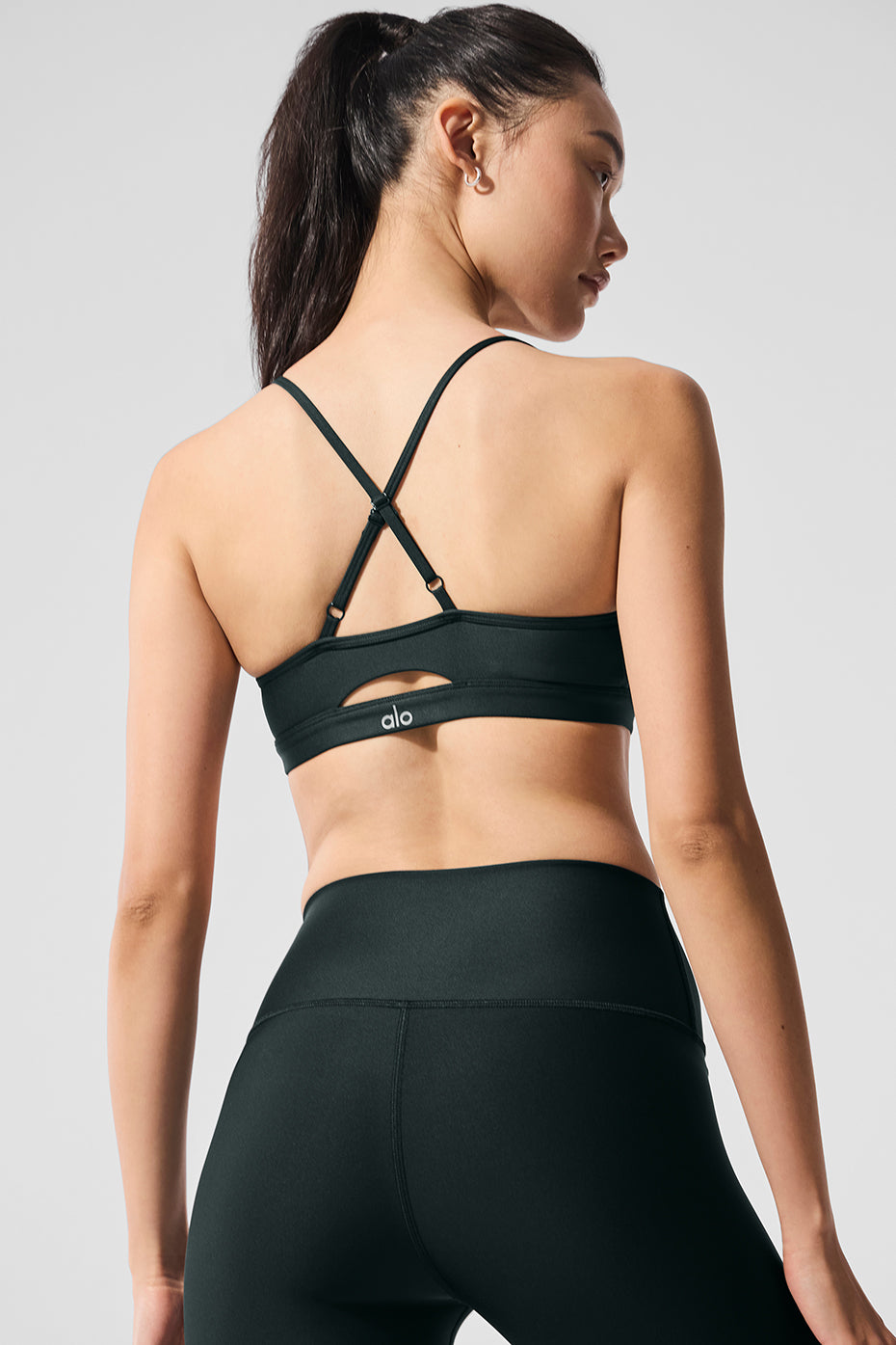 Alternative view of Airlift Intrigue Bra   Charcoal Green