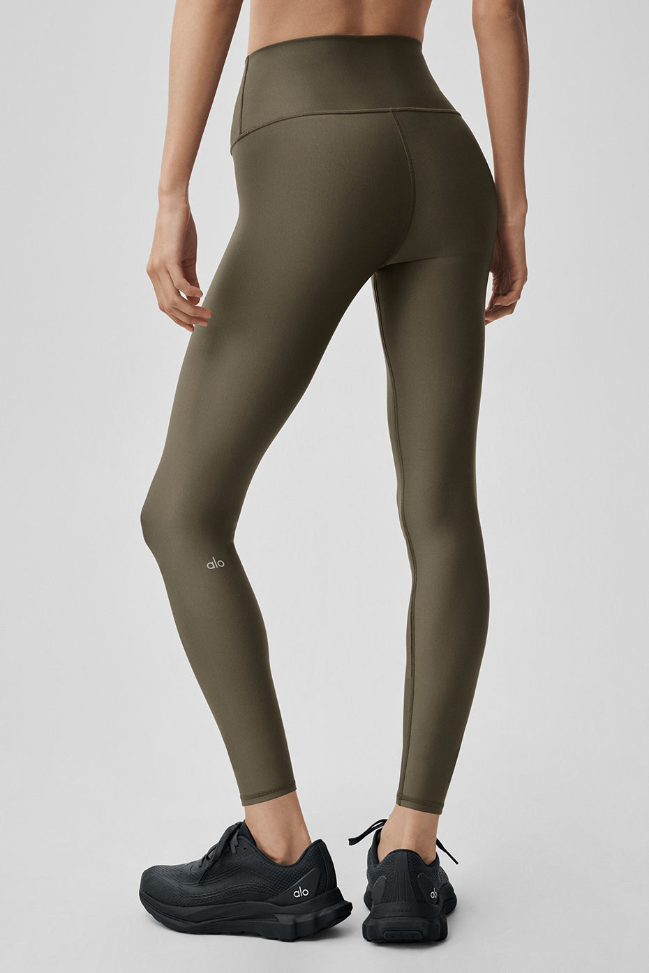 Alternative view of 7/8 High Waist Airlift Legging   Olive Tree