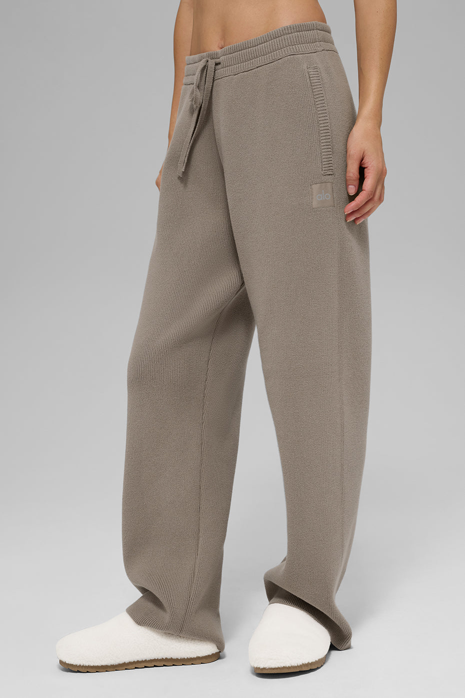 Scholar Straight Leg Sweatpant   Light Cocoa