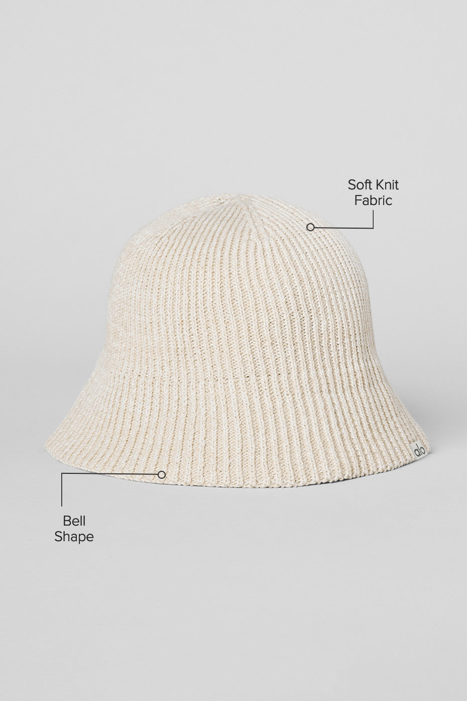 Alternative view of Denim Knit Cloche   Ivory/Oatmilk