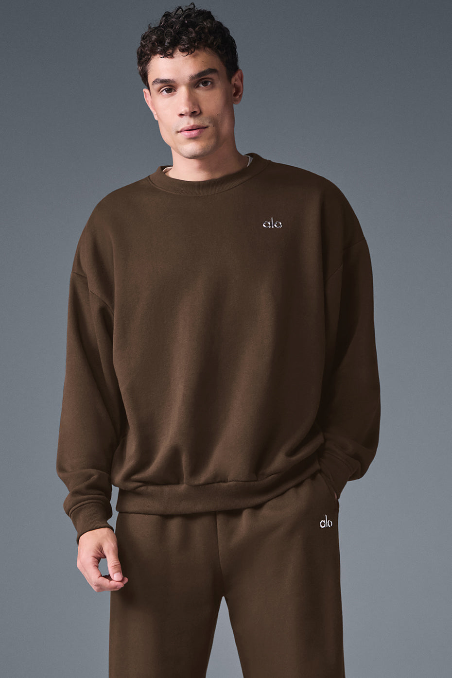 Alternative view of Accolade Crew Neck Pullover   Espresso
