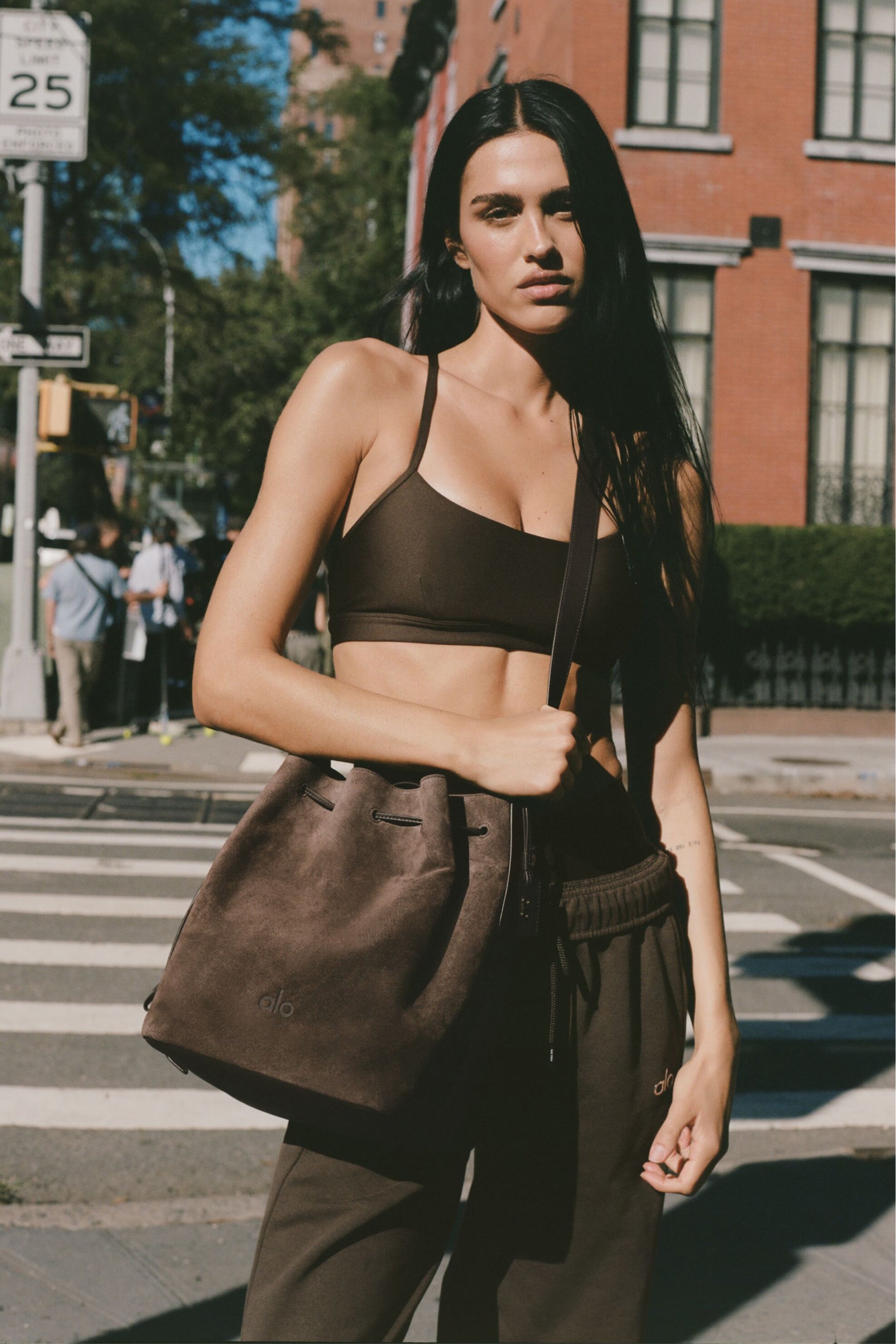 ALO Balance Bucket   Espresso Suede