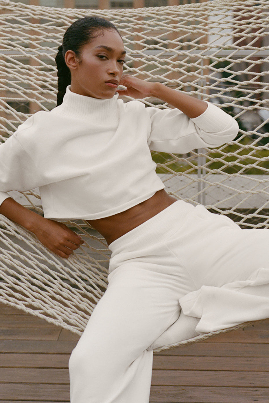 Cropped Serenity Coverup   Ivory