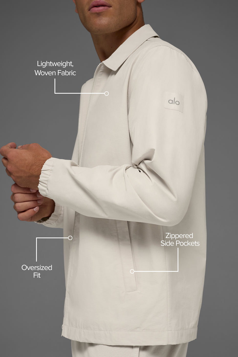 Alternative view of Torrent Overshirt   Bone