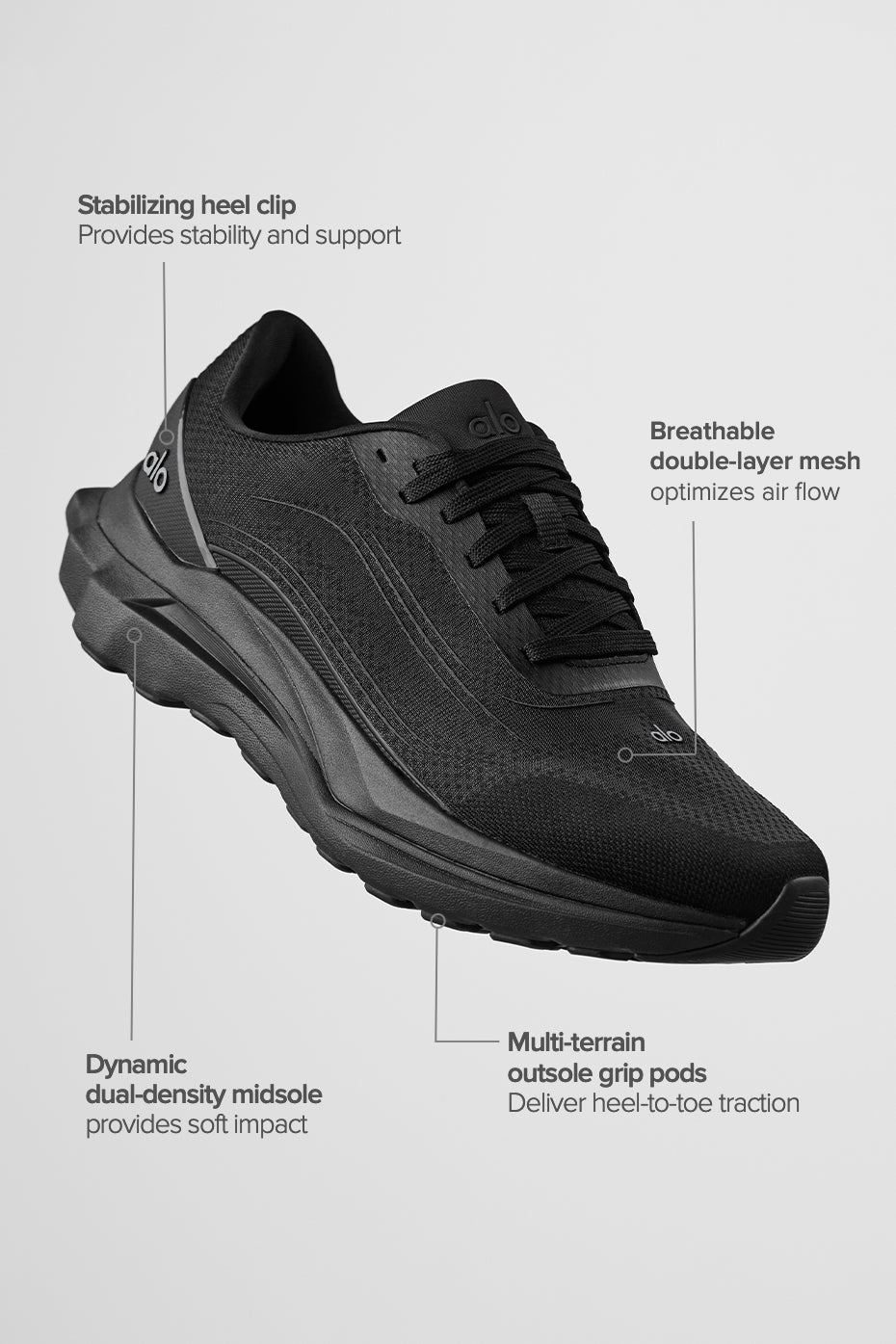 Alternative view of ALO Runner   Black/Black
