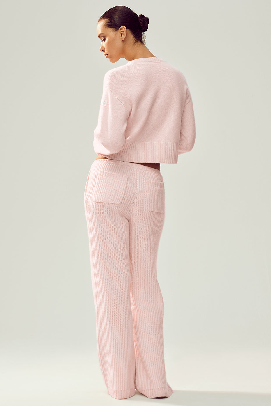 Alternative view of Cashmere High Waist Northstar Straight Leg Pant   Frosted Pink