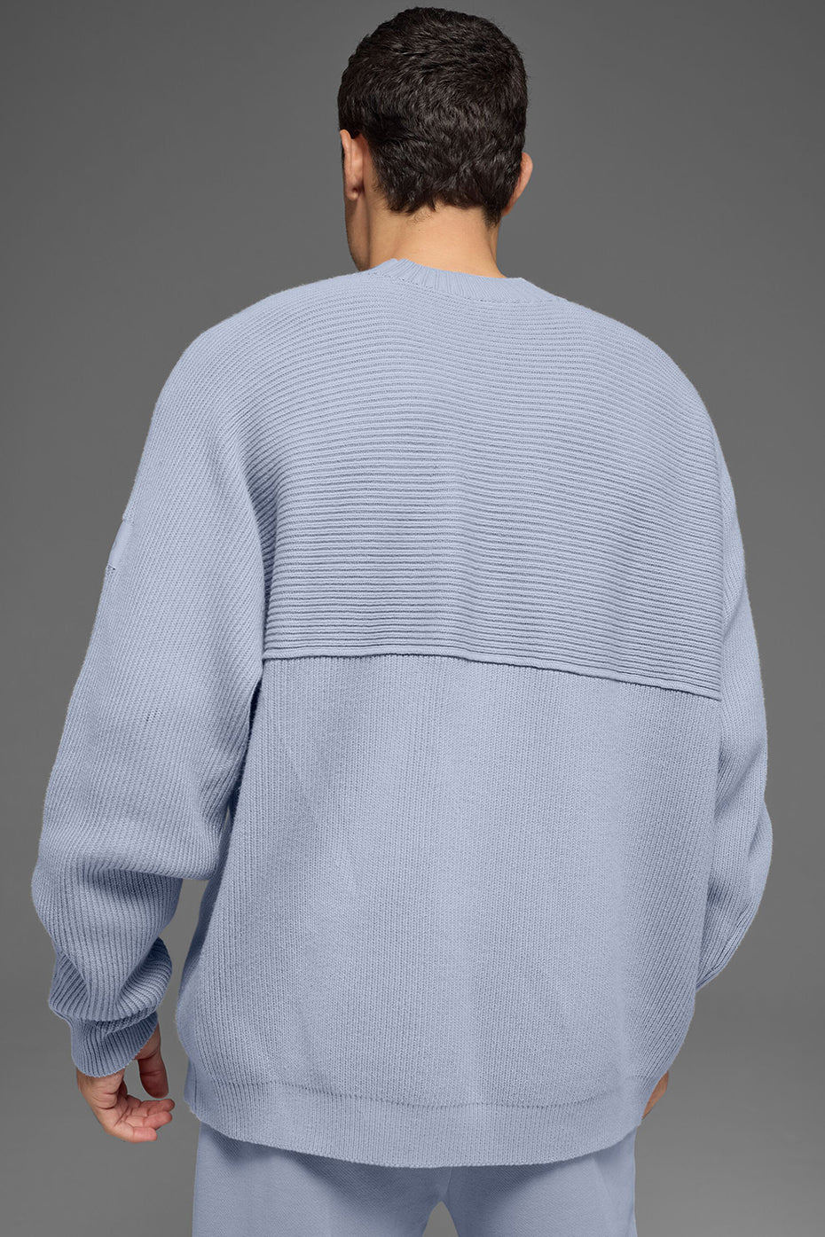 Alternative view of Domain Shift Rib Knit Sweater Crew   Winter Frost