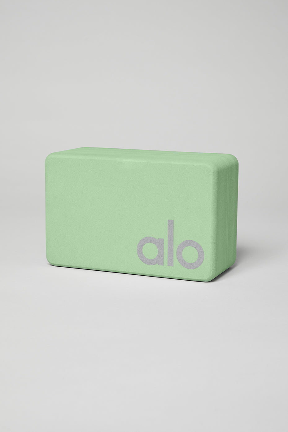 Alternative view of Uplifting Yoga Block   Honeydew/Silver