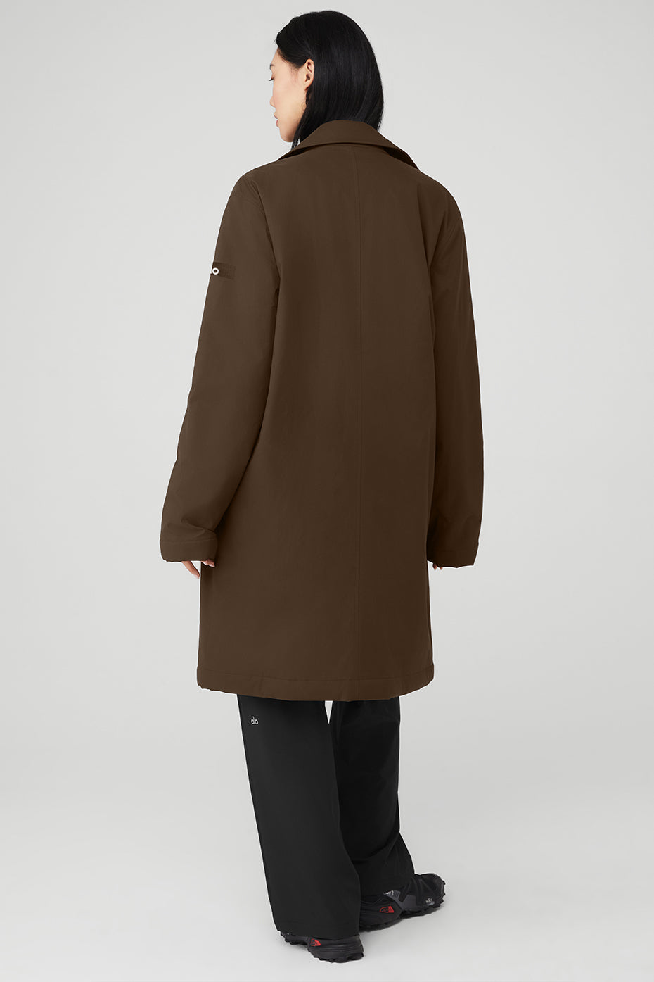 Alternative view of Signature Overcoat   Espresso