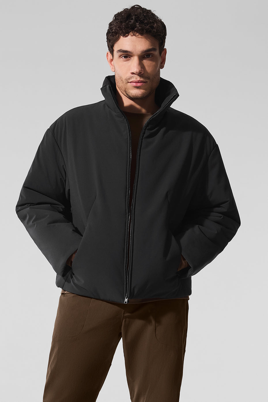 Stretch Woven Notable Jacket   Black