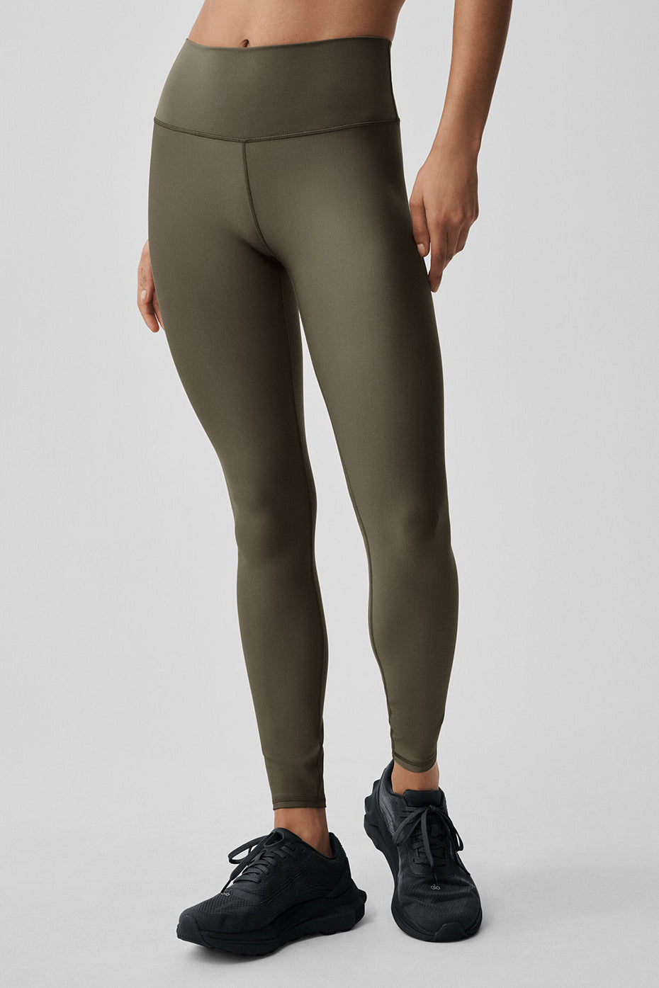 High Waist Airlift Legging   Olive Tree