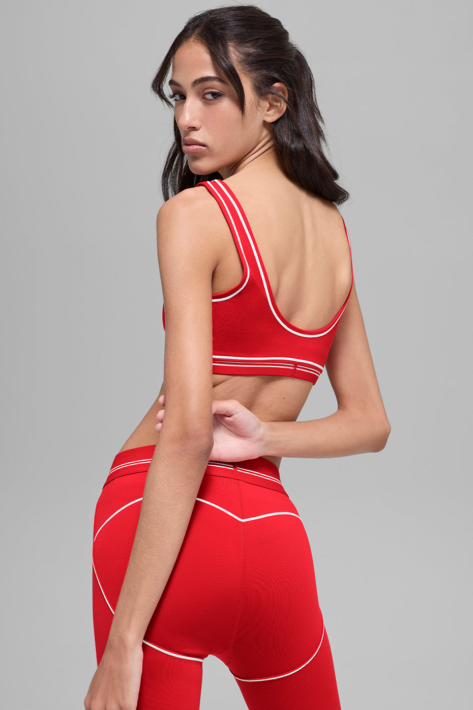 Alternative view of Airbrush Heart Throb Bra   Bright Red/White