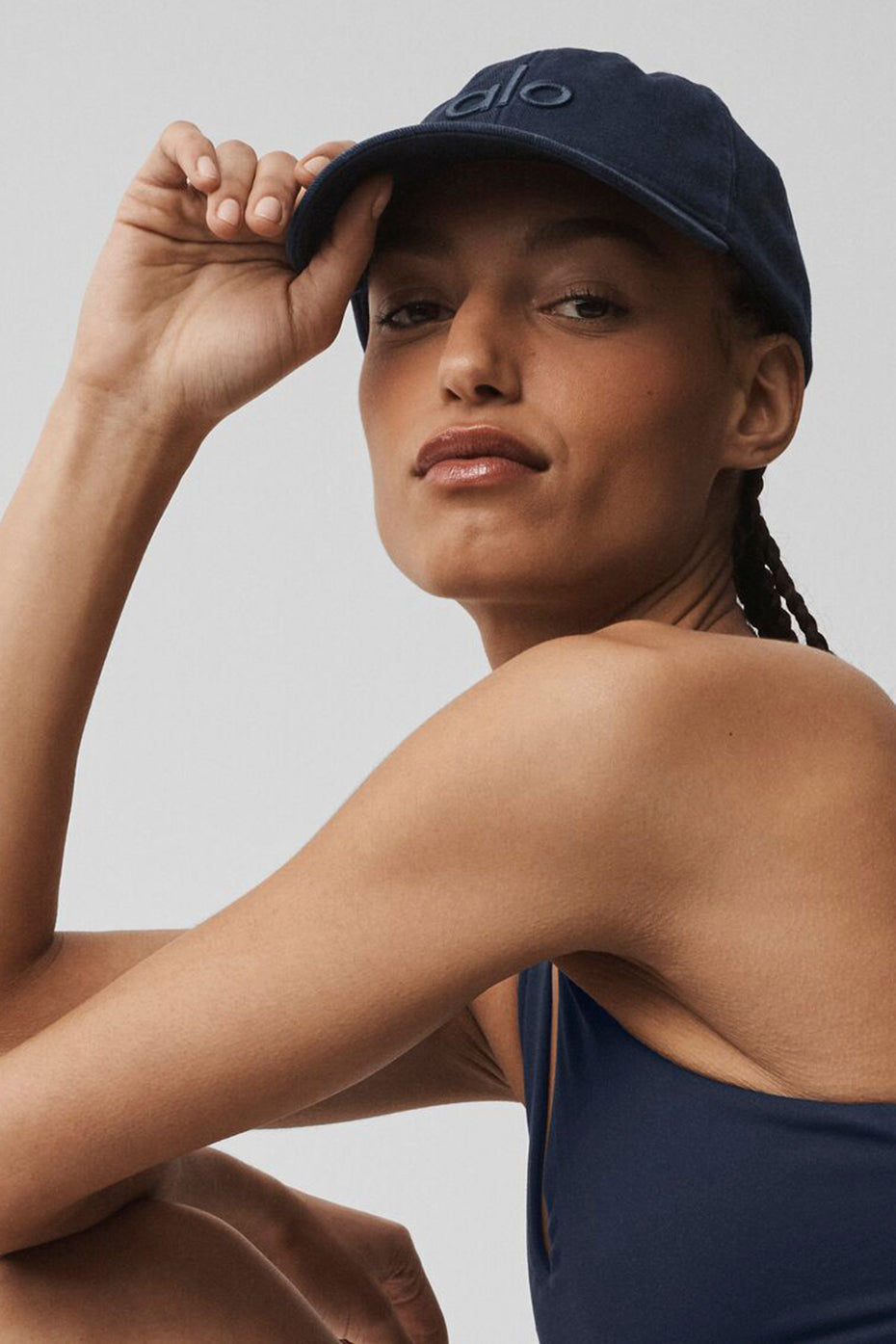 Alternative view of Washed Off Duty Cap   Vintage Navy