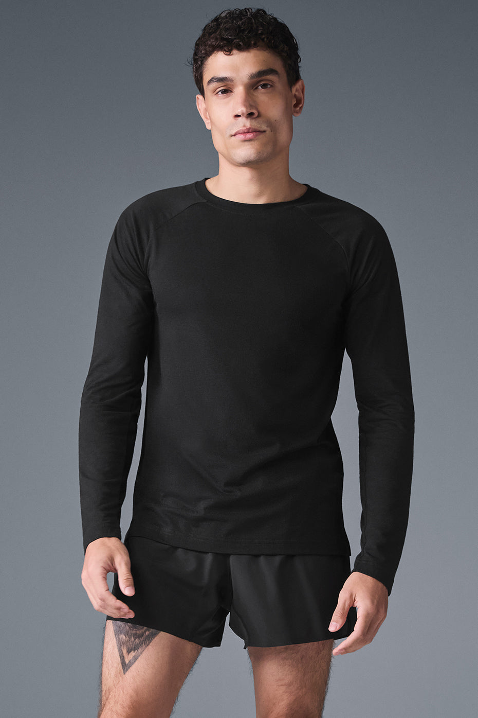 Triumph Long Sleeve Tee   Black