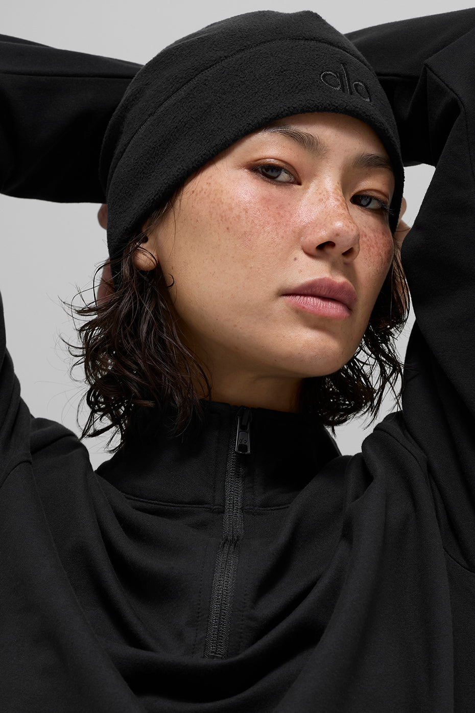 Performance Fleece Beanie   Black/Black
