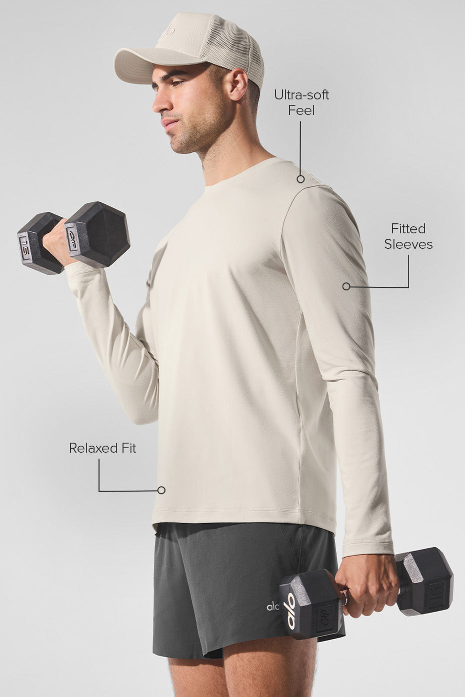 Alternative view of Conquer Reform Crewneck Long Sleeve   Bone