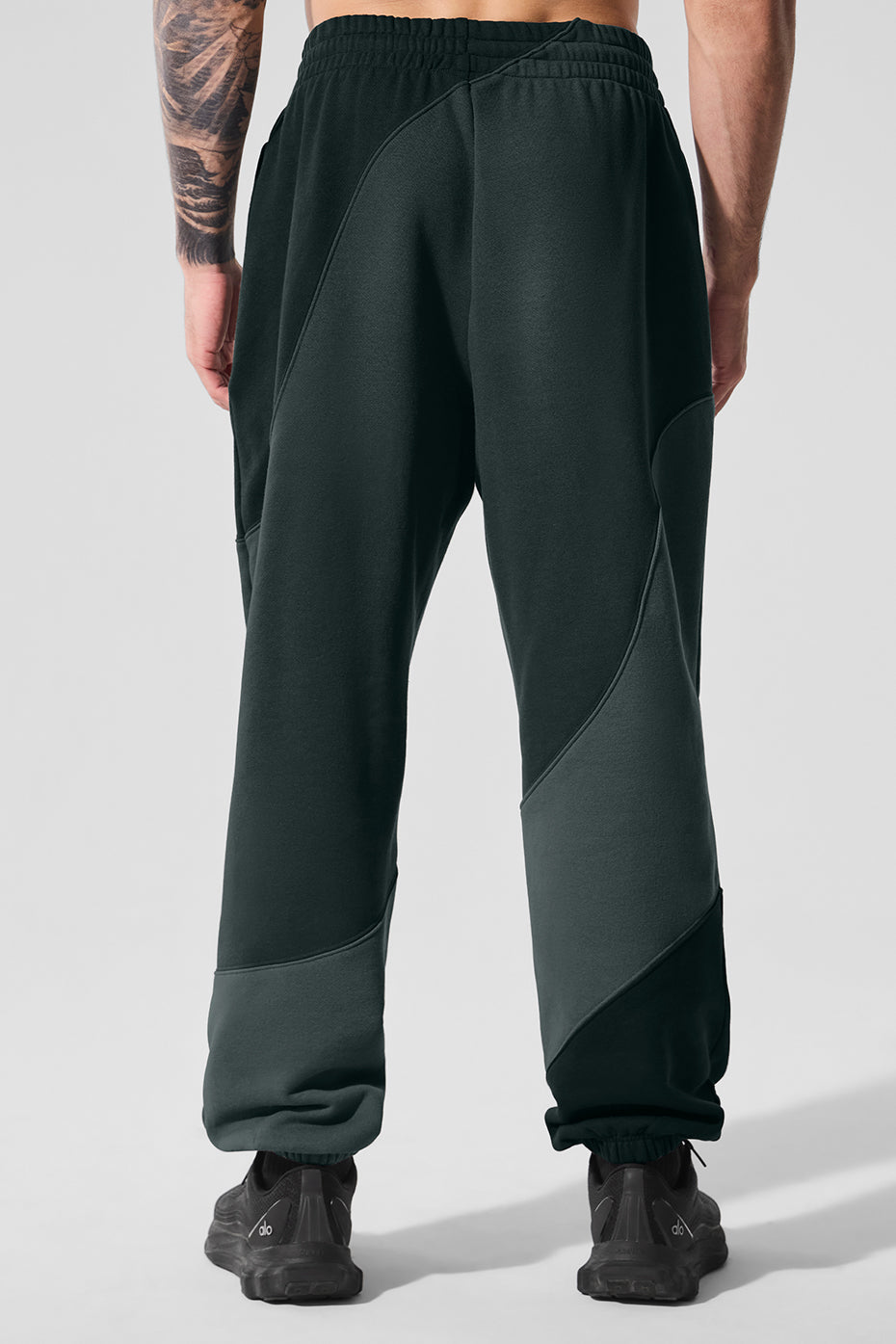 Alternative view of Make Waves Sweatpant   Charcoal Green Tonal