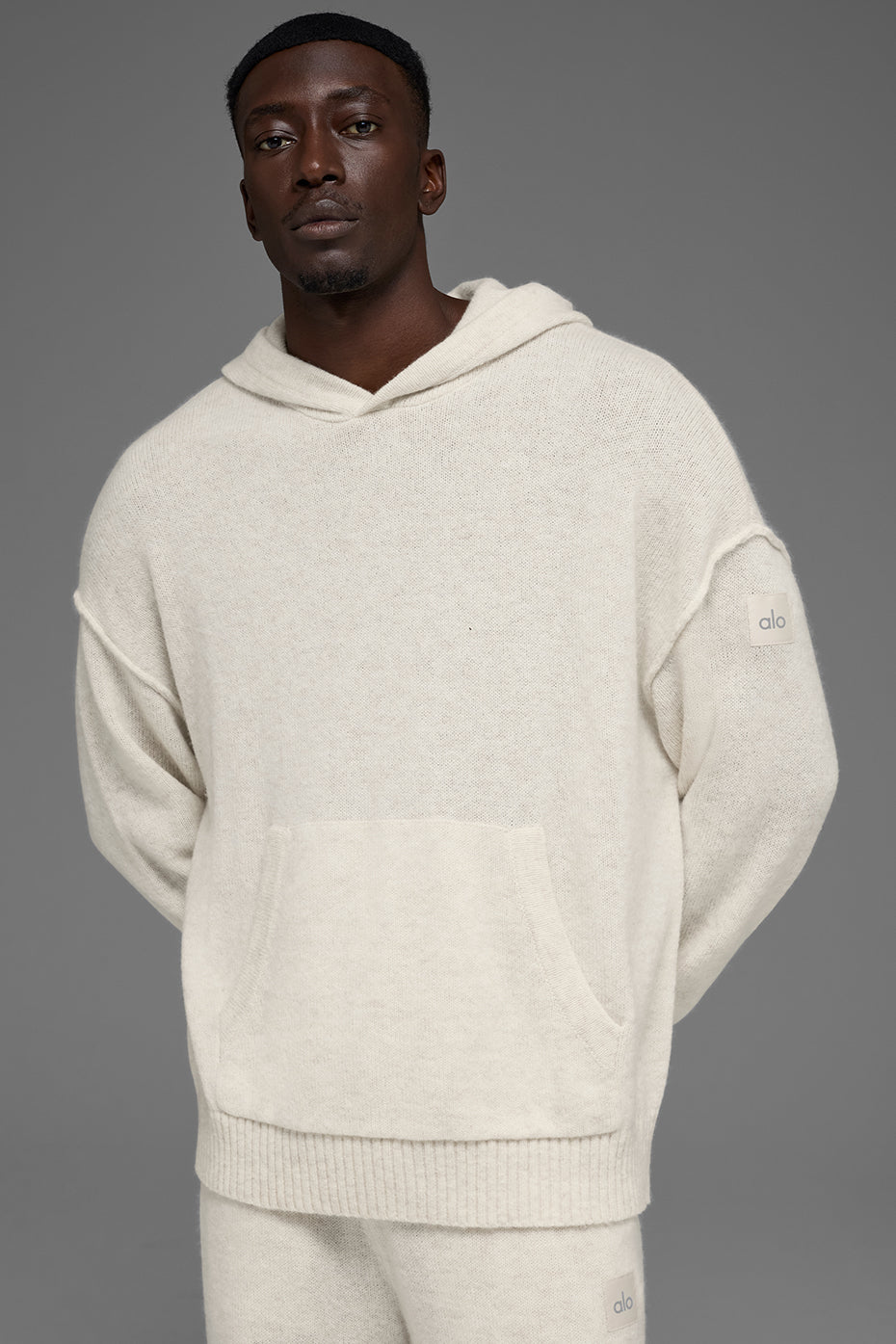 Wool Cashmere New Class Hoodie   Bone Heather