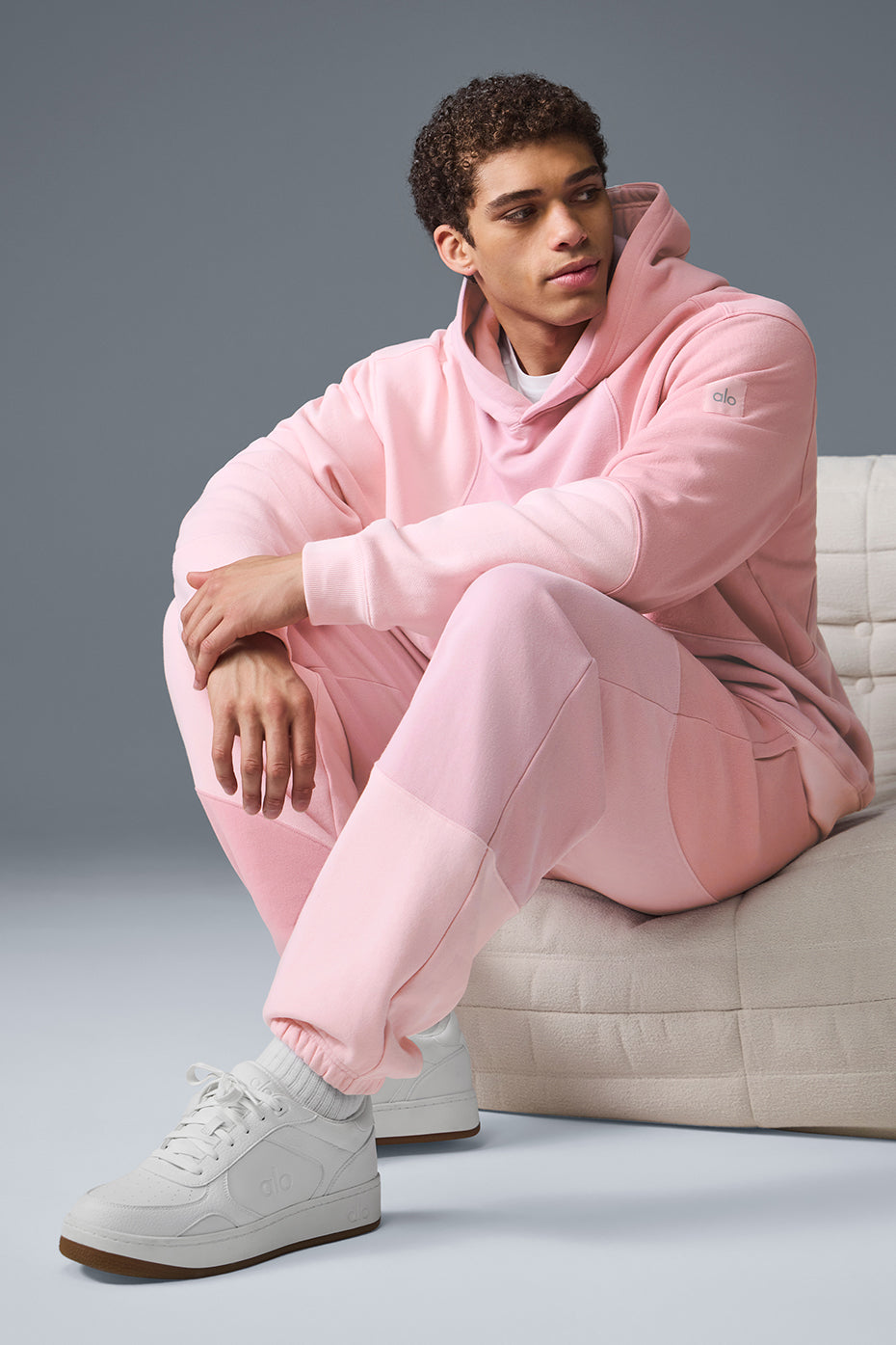 Make Waves Sweatpant   Sunset Pink Tonal