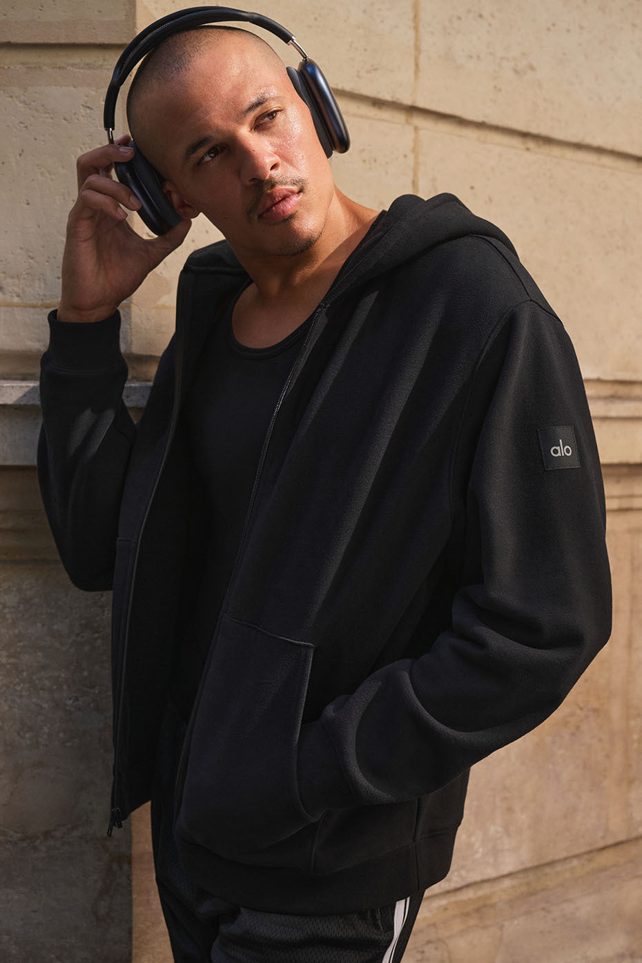 Renown Heavy Weight Full Zip Hoodie   Black