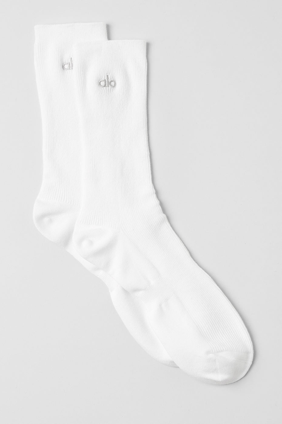 Unisex Half Crew Understated Sock   White