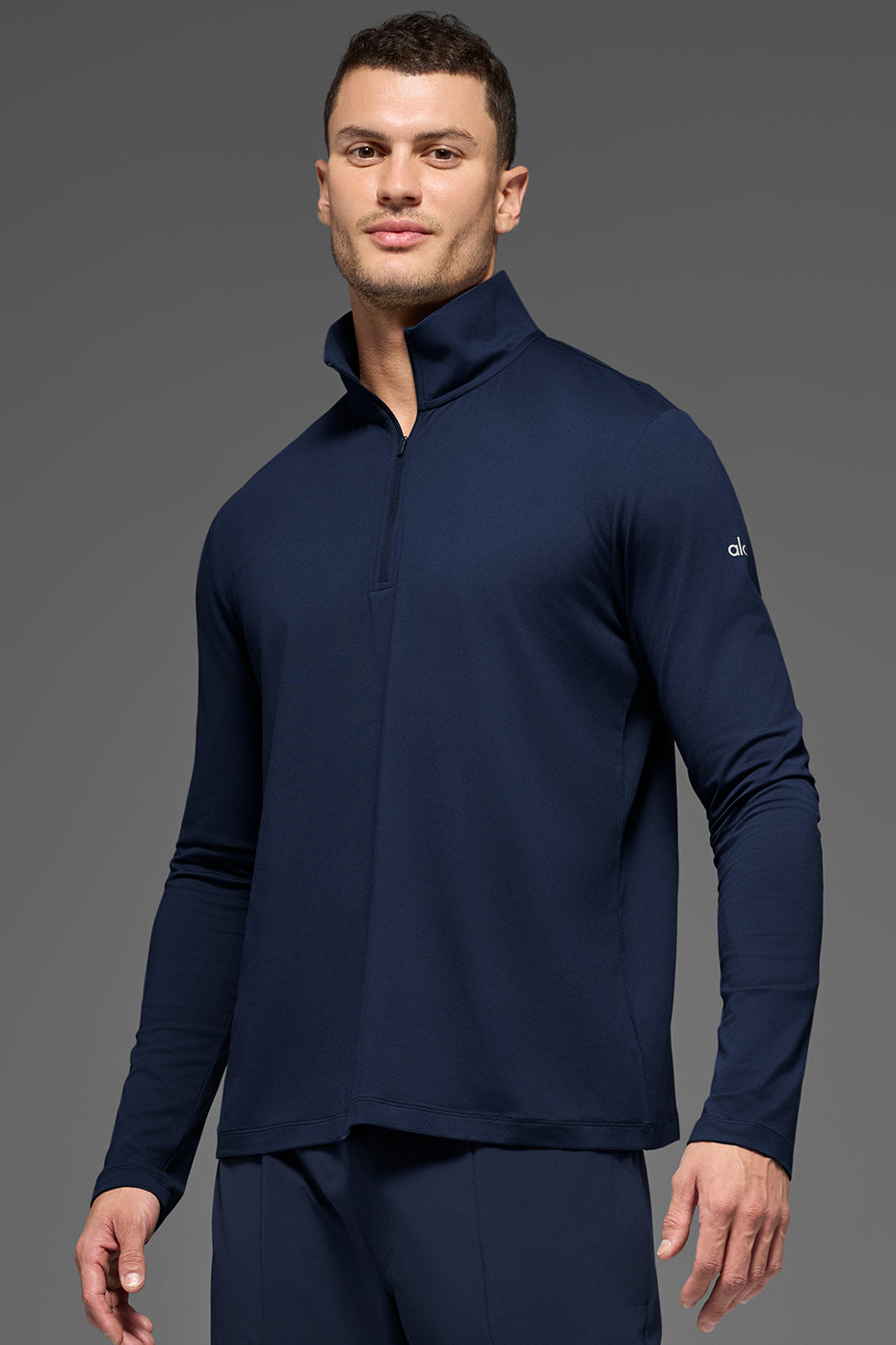 Conquer 1/4 Zip Reform Long Sleeve   Navy