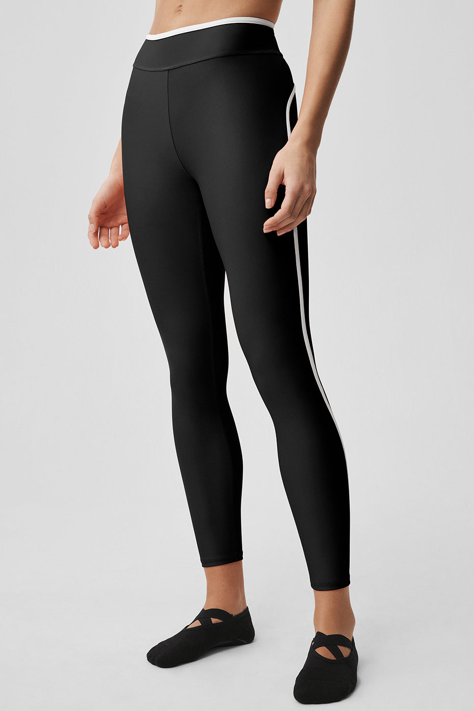 Airlift High Waist Charger 7/8 Legging   Black/White
