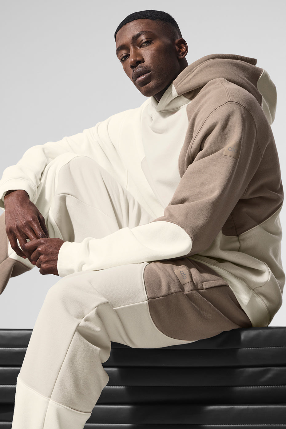 Alternative view of Make Waves Hoodie   Ivory/Bone/Gravel
