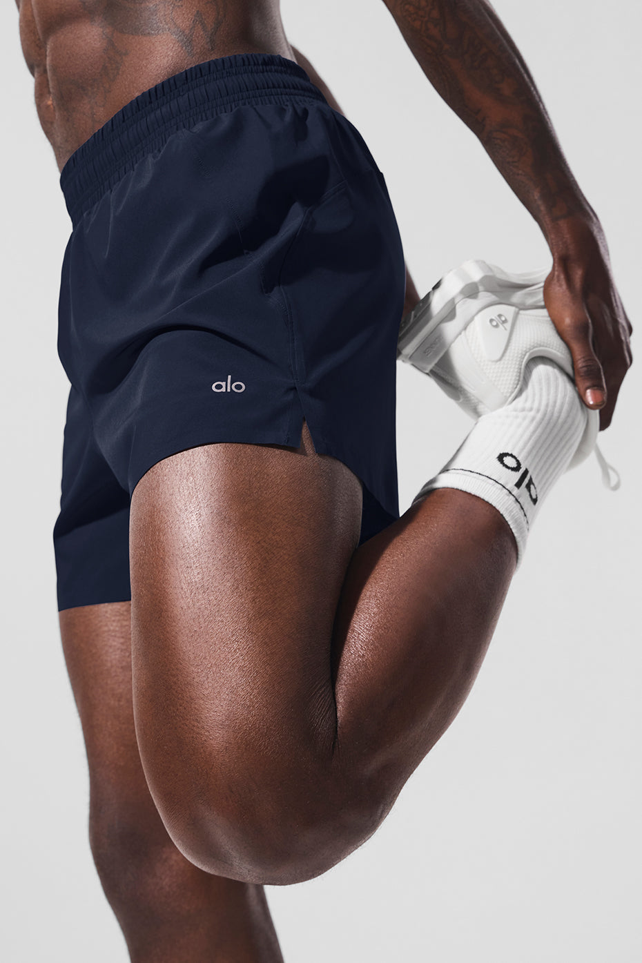 Alternative view of 5" Adapt Running Short   Navy