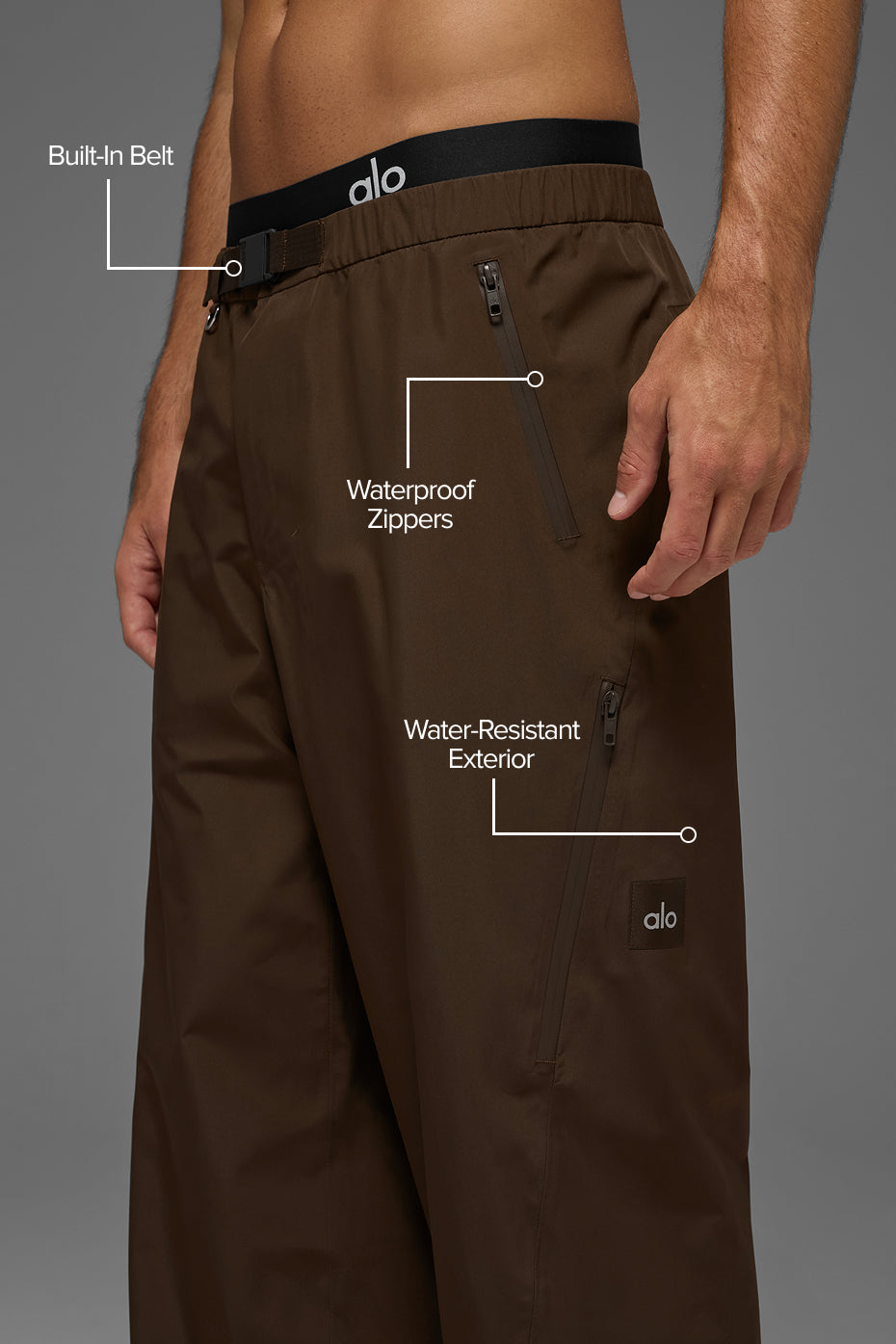 Alternative view of Alpha Shell Pant   Espresso