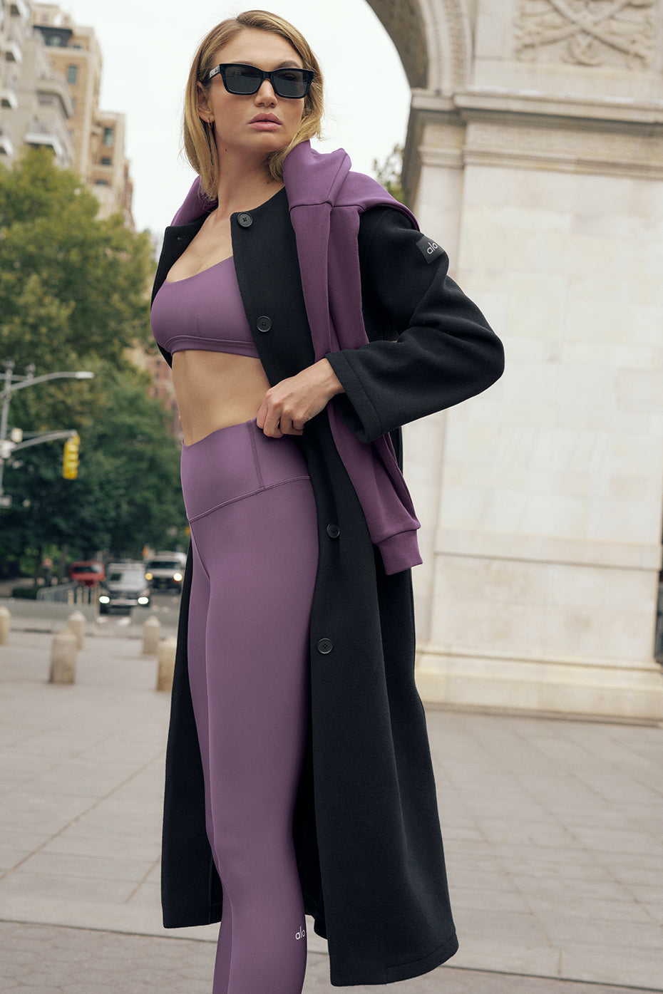 7/8 High Waist Airlift Legging   Plum Kiss