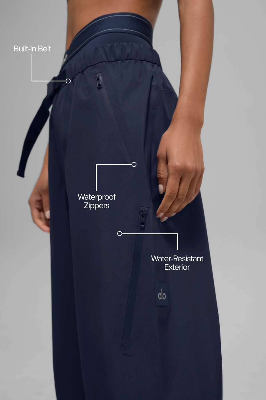 Alternative view of Alpha Shell Pant   Navy
