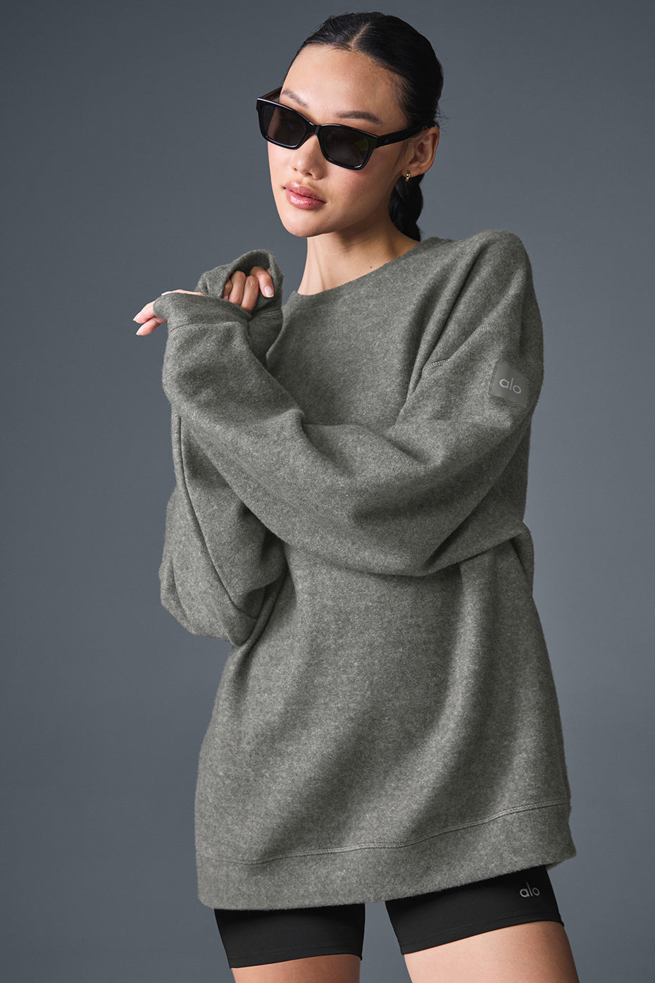 Triumph Restore Crew Neck Sweatshirt   Grey Triblend