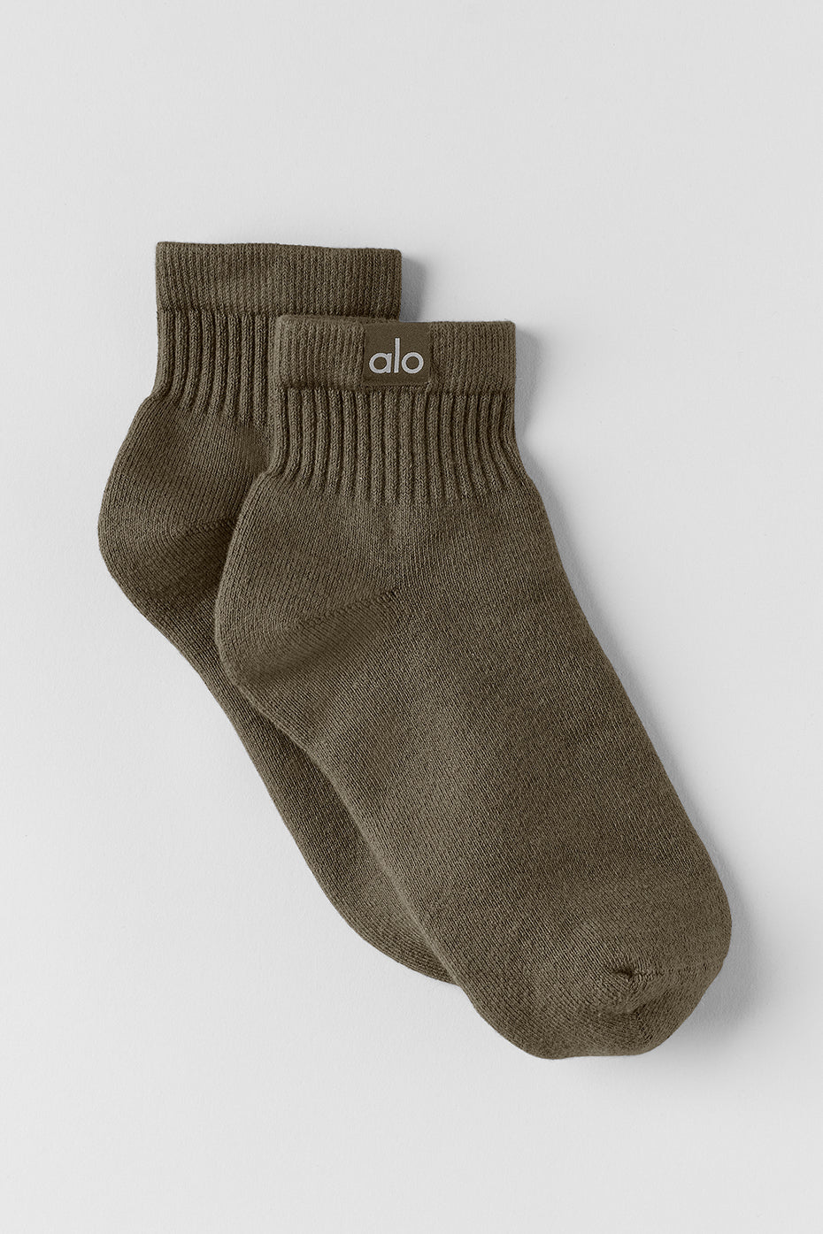 Quarter Crew Street Sock   Olive Tree