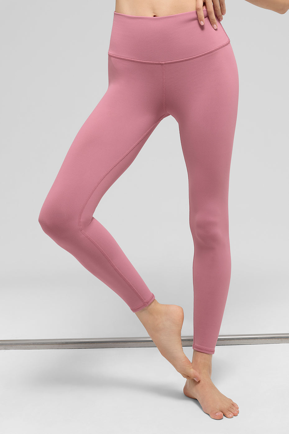Alternative view of 7/8 High Waist Airbrush Legging   Pink Wild Rose