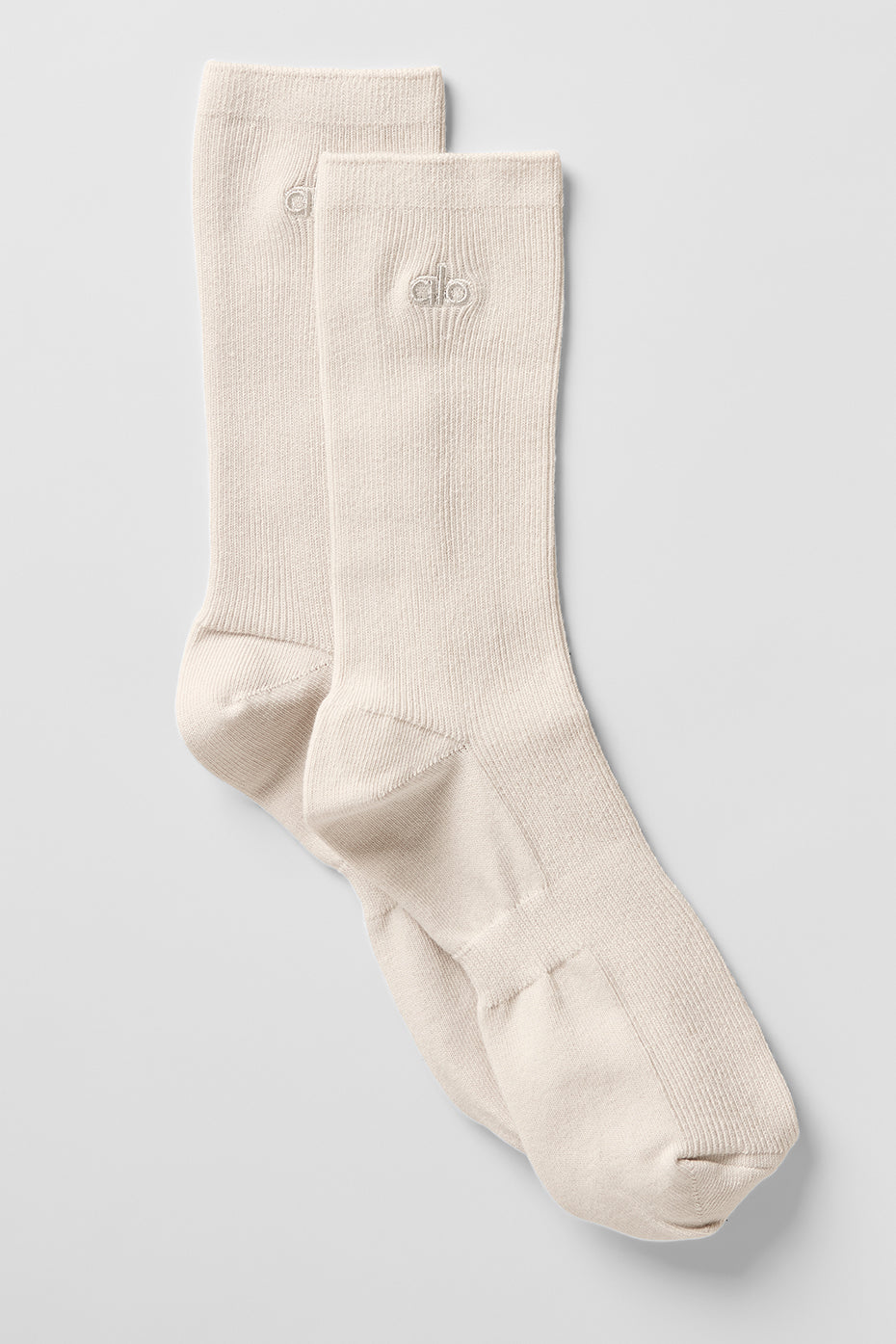 Unisex Half Crew Understated Sock   Bone