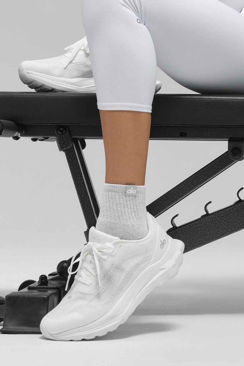Alternative view of Quarter Crew Street Sock   Athletic Heather Grey