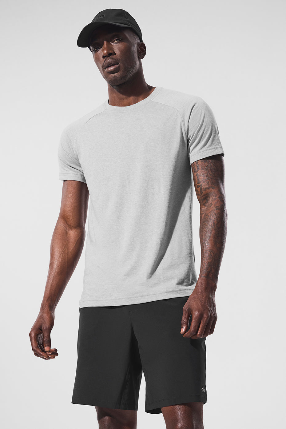 Triumph Raglan Tee   Athletic Heather Grey