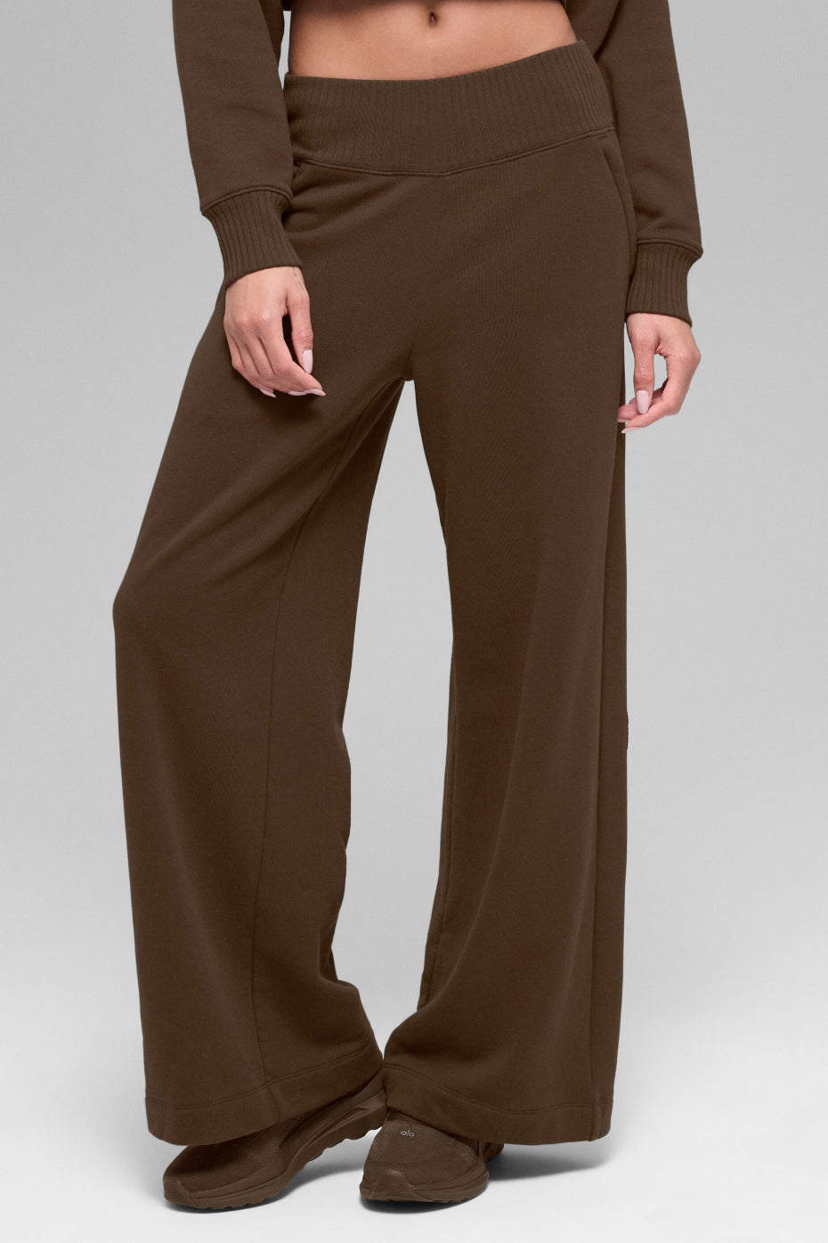 Serenity Wide Leg Sweatpant   Espresso