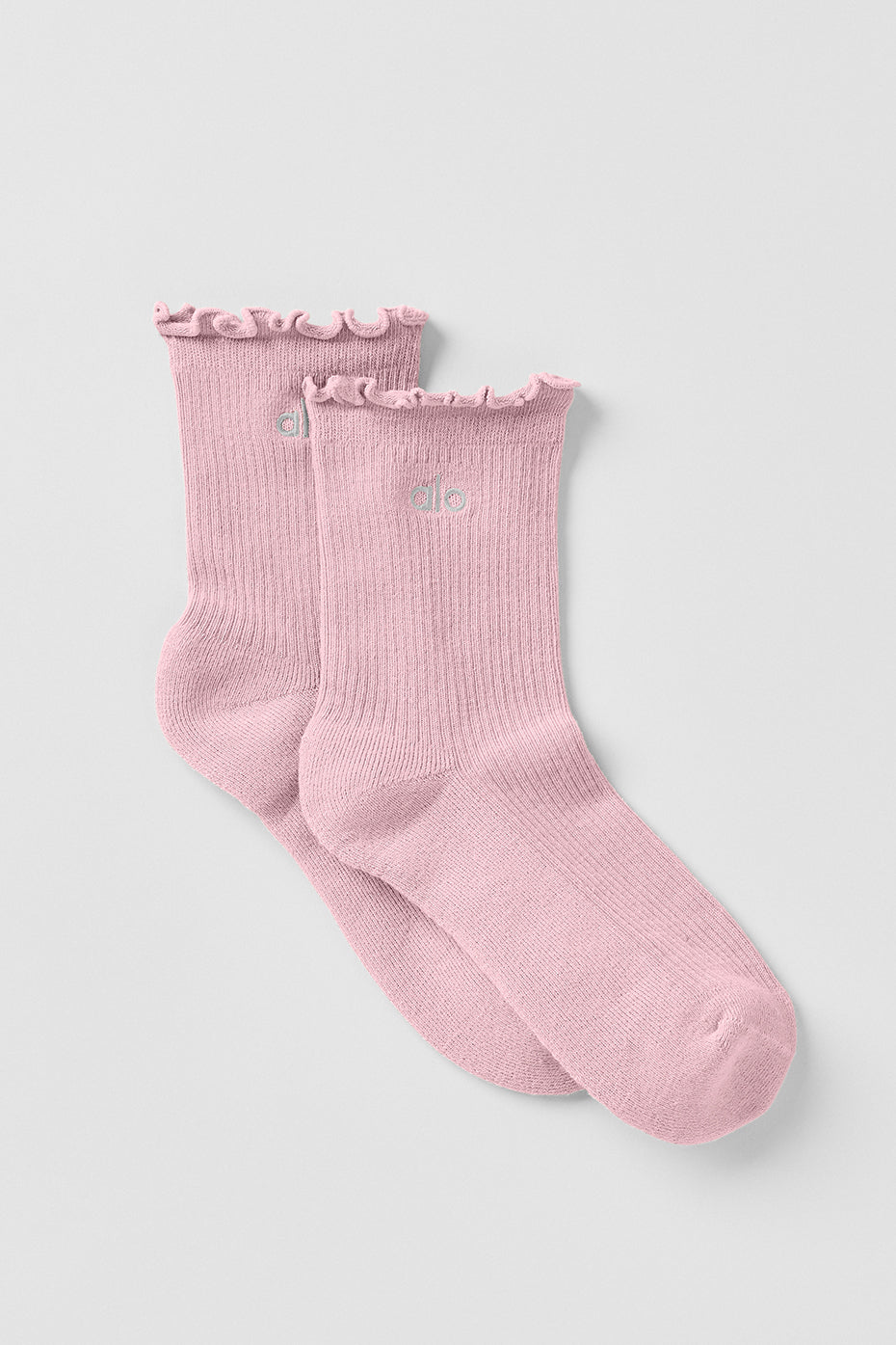 Women's Lettuce Edge Sock   Vintage Pink