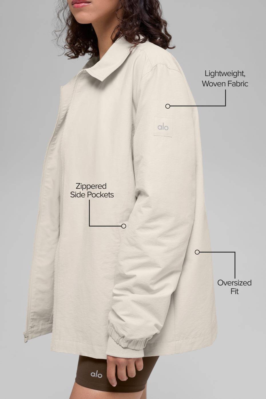 Alternative view of Torrent Overshirt   Bone